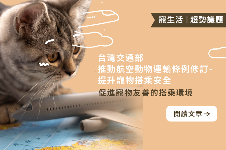 提升寵物搭乘安全｜台灣交通部推動航空動物運輸條例修訂