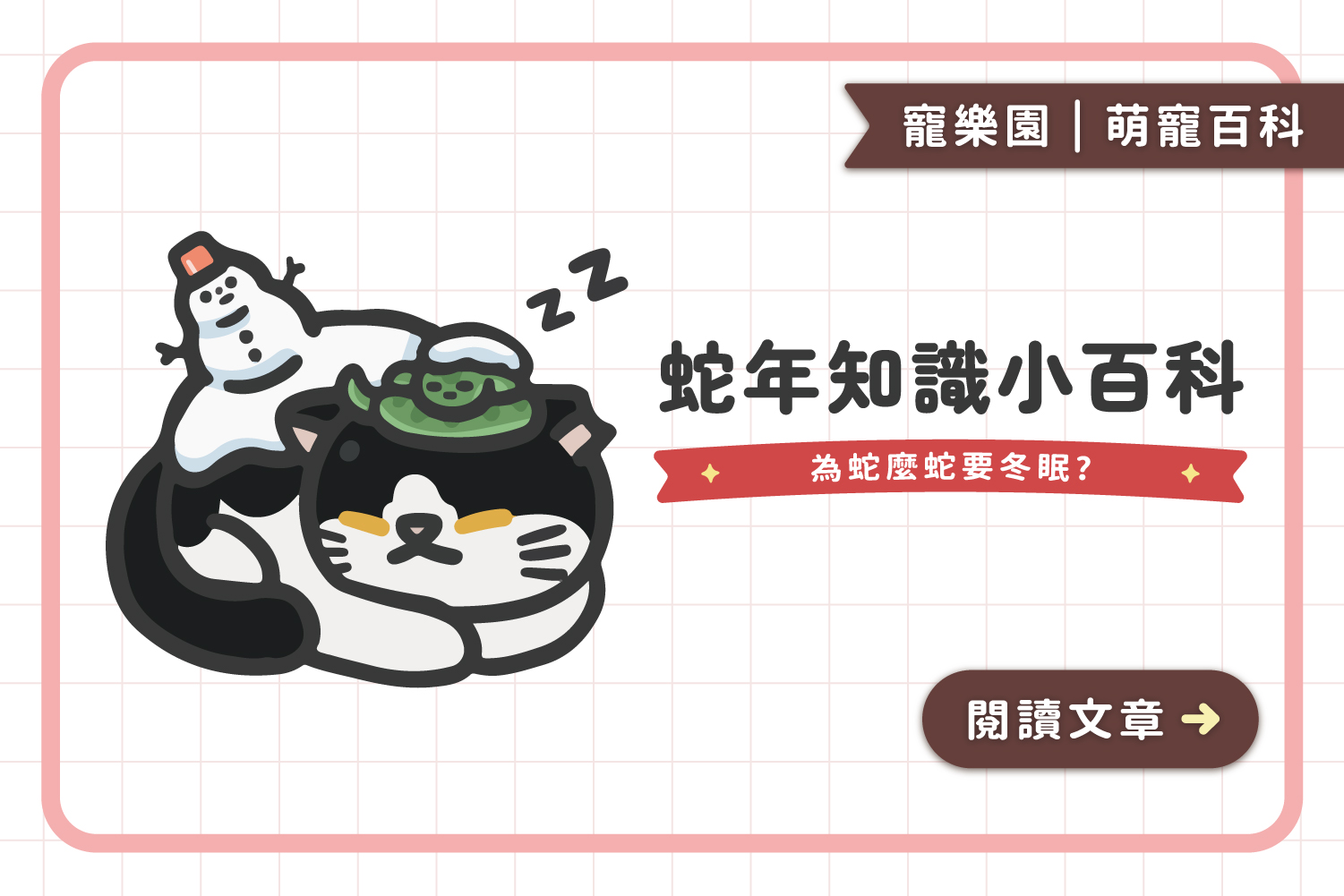 🐍蛇年知識小百科｜為蛇麼蛇要冬眠?