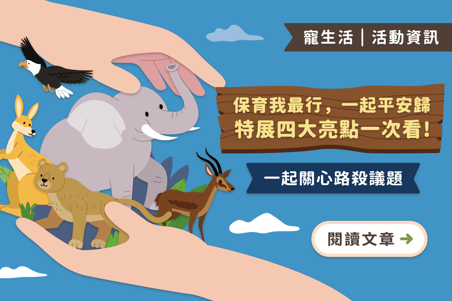 2024/11/1-2026/08/30「保育我最行，一起平安歸」｜特展四大亮點一次看！一起關心路殺議題
