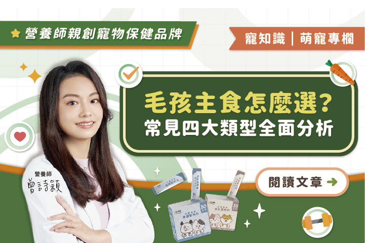 毛孩主食怎麼選？常見四大類型全面分析